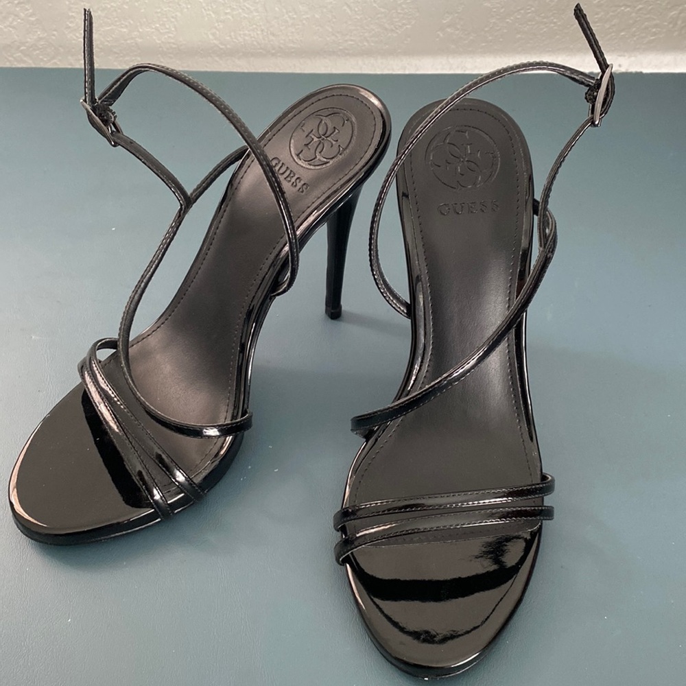 Guess strappy black heels